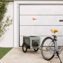 Bicycle pet trailer, iron frame, Oxford fabric in gray and black. by , pet strollers - Ref: Foro24-93916, Price: 98,20 €, Dis...