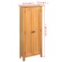 Solid oak wood storage cabinet 50x22x122 cm by , Lockers and storage cabinets - Ref: Foro24-244212, Price: 264,99 €, Discount: %