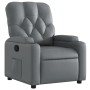 Sillón reclinable de cuero sintético gris de , Sillones - Ref: Foro24-372506, Precio: 229,60 €, Descuento: %