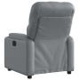 Sillón reclinable de cuero sintético gris de , Sillones - Ref: Foro24-372506, Precio: 229,60 €, Descuento: %