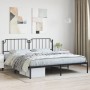 Estructura de cama con cabecero metal negro 193x203 cm de , Camas y somieres - Ref: Foro24-373893, Precio: 101,88 €, Descuent...