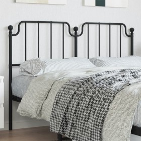 Black metal headboard 150 cm by , Headboards and footboards - Ref: Foro24-373921, Price: 32,99 €, Discount: %