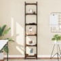 Bookcase with 6 smoked oak engineered wood shelves, measuring 40x30x188cm. by , Bookcases and shelves - Ref: Foro24-837644, P...