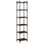 Bookshelf with 6 oak brown engineered wood shelves, measuring 40x30x188 cm. by , Bookcases and shelves - Ref: Foro24-837646, ...