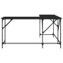 Engineered wood black desk 149x149x75 cm by , Desks - Ref: Foro24-837582, Price: 79,58 €, Discount: %