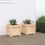 Outdoor planters 2 units solid pine wood by , Pots and planters - Ref: Foro24-837395, Price: 41,59 €, Discount: %