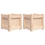 Outdoor planters 2 units solid pine wood by , Pots and planters - Ref: Foro24-837395, Price: 41,59 €, Discount: %