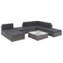 Set de sofás de jardín 8 piezas y cojines ratán sintético gris de vidaXL, Conjuntos de jardín - Ref: Foro24-44421, Precio: 72...