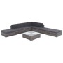 Set de sofás de jardín 8 piezas y cojines ratán sintético gris de vidaXL, Conjuntos de jardín - Ref: Foro24-44421, Precio: 72...