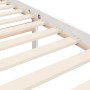 White solid wood bed frame with headboard 160x200 cm by , Beds and slatted bases - Ref: Foro24-3194647, Price: 179,31 €, Disc...