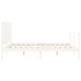 Estructura de cama con cabecero madera maciza blanco 160x200 cm de , Camas y somieres - Ref: Foro24-3195037, Precio: 183,04 €...