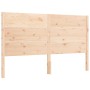 Double bed frame with solid wood headboard by , Beds and slatted bases - Ref: Foro24-3192756, Price: 195,04 €, Discount: %