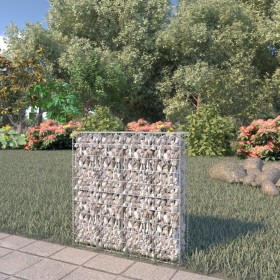 Gabion wall with galvanized steel covers 80x20x100 cm by vidaXL, fence panels - Ref: Foro24-143577, Price: 54,87 €, Discount: %