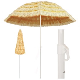 Sombrilla de playa estilo Hawai natural 240 cm de vidaXL, Sombrillas - Ref: Foro24-44548, Precio: 63,99 €, Descuento: %