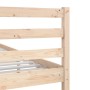 Small solid wood single bed frame 75x190 cm by , Beds and slatted bases - Ref: Foro24-3101048, Price: 102,21 €, Discount: %