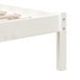 Estructura de cama individual de madera maciza blanco 90x190 cm de , Camas y somieres - Ref: Foro24-3101184, Precio: 91,99 €,...