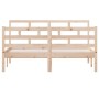 Solid pine wood bed frame 140x190 cm by , Beds and slatted bases - Ref: Foro24-3101263, Price: 125,48 €, Discount: %