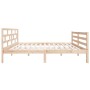 Estructura de cama de madera maciza de pino 140x190 cm de , Camas y somieres - Ref: Foro24-3101263, Precio: 124,99 €, Descuen...