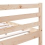 Solid pine wood bed frame 140x190 cm by , Beds and slatted bases - Ref: Foro24-3101263, Price: 125,48 €, Discount: %