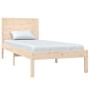 Estructura de cama madera maciza 75x190 cm de , Camas y somieres - Ref: Foro24-3104113, Precio: 105,16 €, Descuento: %