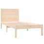 Estructura de cama madera maciza 75x190 cm de , Camas y somieres - Ref: Foro24-3104113, Precio: 105,16 €, Descuento: %