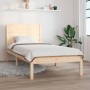 Estructura de cama madera maciza 90x190 cm de , Camas y somieres - Ref: Foro24-3104118, Precio: 83,99 €, Descuento: %