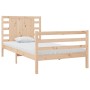 Estructura de cama madera maciza de pino 75x190 cm de , Camas y somieres - Ref: Foro24-3104243, Precio: 102,15 €, Descuento: %