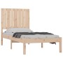 Estructura de cama madera maciza 75x190 cm de , Camas y somieres - Ref: Foro24-3104373, Precio: 90,15 €, Descuento: %