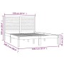 Bettgestell aus Massivholz 140x200 cm von , Betten und Lattenroste - Ref: Foro24-3104608, Preis: 149,99 €, Rabatt: %