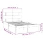 Bettgestell aus Massivholz 160x200 cm von , Betten und Lattenroste - Ref: Foro24-3104683, Preis: 120,55 €, Rabatt: %