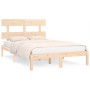 Solid wood bed frame 180x200 cm by , Beds and slatted bases - Ref: Foro24-3104688, Price: 126,92 €, Discount: %