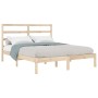 Solid pine wood bed frame 140x190 cm by , Beds and slatted bases - Ref: Foro24-3104913, Price: 105,99 €, Discount: %