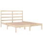 Estructura de cama madera maciza de pino 140x190 cm de , Camas y somieres - Ref: Foro24-3104913, Precio: 104,42 €, Descuento: %