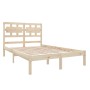 Solid pine wood bed frame 140x190 cm by , Beds and slatted bases - Ref: Foro24-3105645, Price: 113,17 €, Discount: %