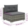 Garden furniture set 10 pieces and gray synthetic rattan cushions by vidaXL, Garden sets - Ref: Foro24-44426, Price: 1,00 €, ...