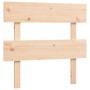 Estructura de cama con cabecero madera maciza de , Camas y somieres - Ref: Foro24-3193496, Precio: 84,99 €, Descuento: %