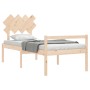 Seniorenbett mit Massivholz-Kopfteil von , Betten und Lattenroste - Ref: Foro24-3195511, Preis: 111,34 €, Rabatt: %