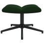 Silla de relajación con taburete terciopelo verde oscuro de , Sillones - Ref: Foro24-328108, Precio: 143,99 €, Descuento: %