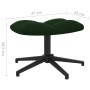 Silla de relajación con taburete terciopelo verde oscuro de , Sillones - Ref: Foro24-328108, Precio: 143,45 €, Descuento: %