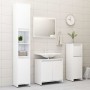 Bathroom furniture set 3 pieces glossy white engineered wood by , Bathroom furniture - Ref: Foro24-3056931, Price: 119,41 €, ...