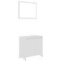 Juego de muebles de baño 3 pzas madera ingeniería blanco brillo de , Muebles de baño - Ref: Foro24-3056931, Precio: 119,41 €,...