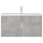 Concrete gray engineered wood cabinet with sink by , bathroom vanities - Ref: Foro24-3071292, Price: 277,36 €, Discount: %