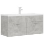 Mueble con lavabo madera de ingeniería gris hormigón de , Tocadores de baño - Ref: Foro24-3071301, Precio: 285,99 €, Descuent...