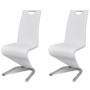 Dining chairs 2 units white synthetic leather by , dining chairs - Ref: Foro24-241296, Price: 237,95 €, Discount: %