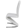 Dining chairs 2 units white synthetic leather by , dining chairs - Ref: Foro24-241296, Price: 237,95 €, Discount: %