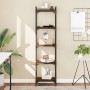 Bookcase with 5 shelves engineered wood brown oak 40x30x154 cm by , Bookcases and shelves - Ref: Foro24-837641, Price: 51,53 ...