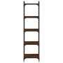 Bookcase with 5 shelves engineered wood brown oak 40x30x154 cm by , Bookcases and shelves - Ref: Foro24-837641, Price: 51,53 ...