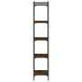 Bookcase with 5 shelves engineered wood brown oak 40x30x154 cm by , Bookcases and shelves - Ref: Foro24-837641, Price: 51,53 ...