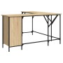 Escritorio madera de ingeniería roble Sonoma 141x141x75 cm de , Escritorios - Ref: Foro24-837598, Precio: 97,96 €, Descuento: %