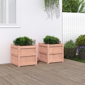 Gartenpflanzgefäße 2 Einheiten aus massivem Douglasienholz von , Töpfe und Pflanzgefäße - Ref: Foro24-837421, Preis: 86,71 €,...